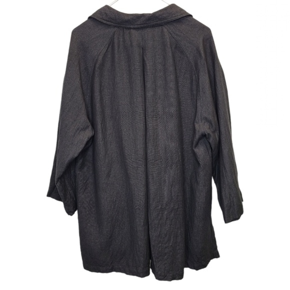 J. Jill Linen Button Down Shacket Blouse L - Picture 2 of 9